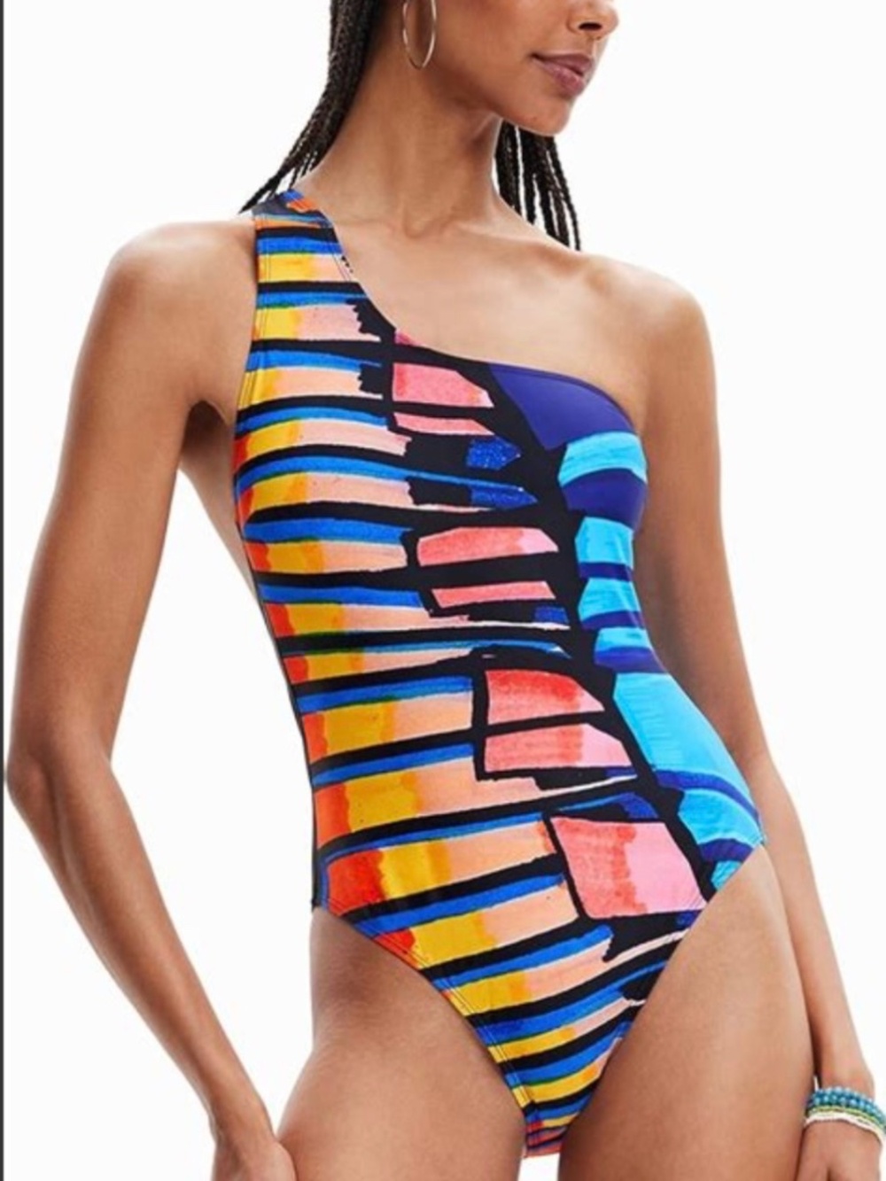 Desiguel asymmetrical one strap swimsuit NWT